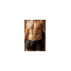 Boxer noir rayé opaque et transparent 